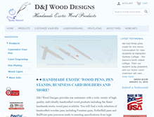 Tablet Screenshot of djwooddesigns.com